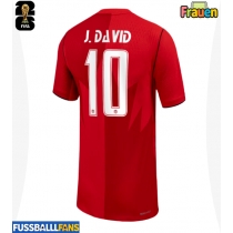 Kanada Jonathan David #10 Heimtrikot Frauen WM 2026 Kurzarm